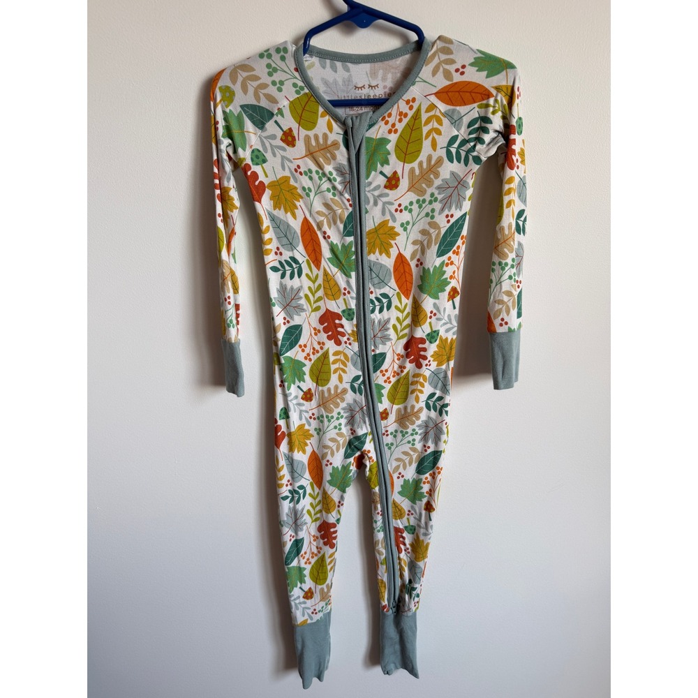 Little Sleepies Fall Leaves Bamboo Zippy 18-24 Months